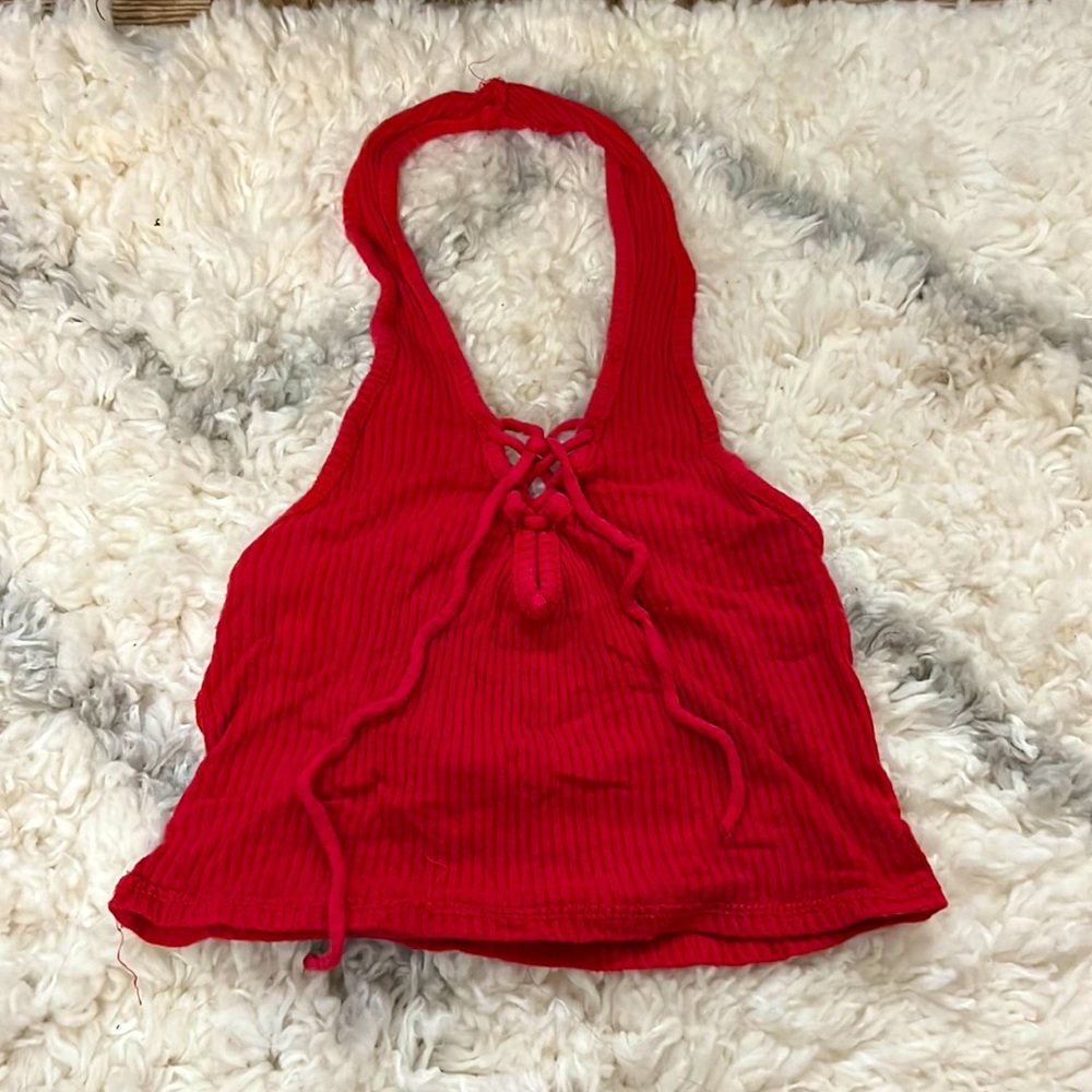 Crop halter top